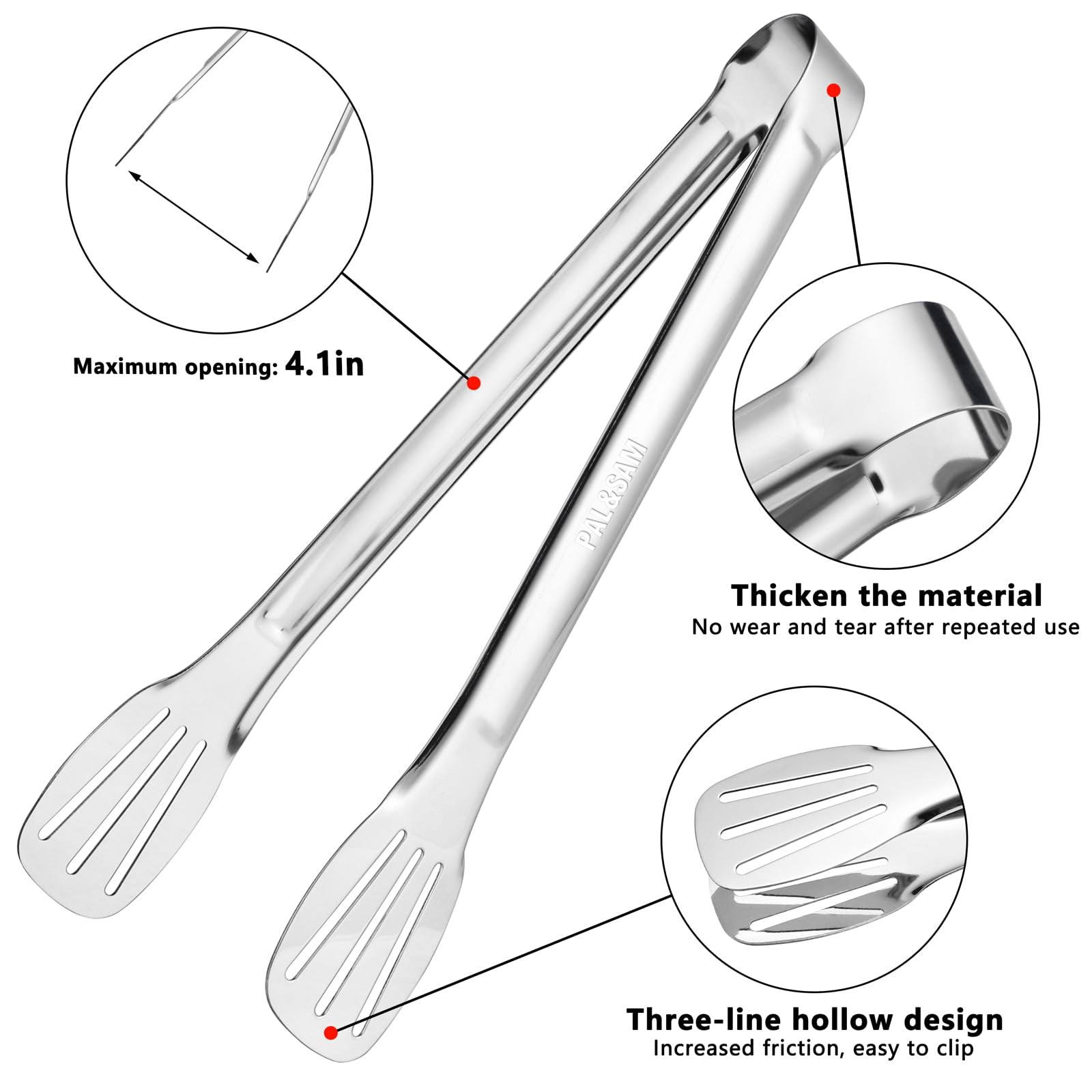 PAL&SAM Cooking Tongs Set
