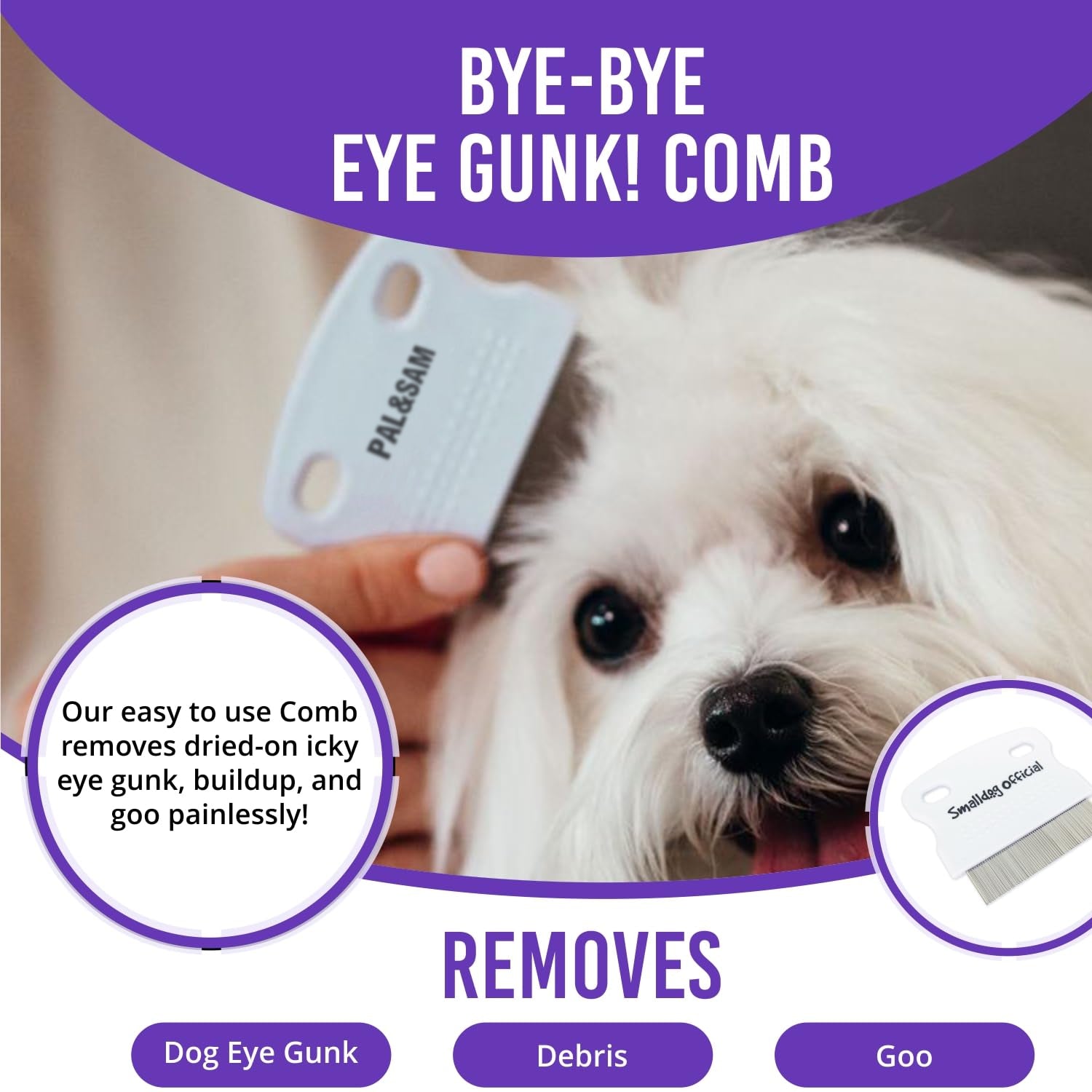 PAL&SAM Metal Comb Tear Stain Remover