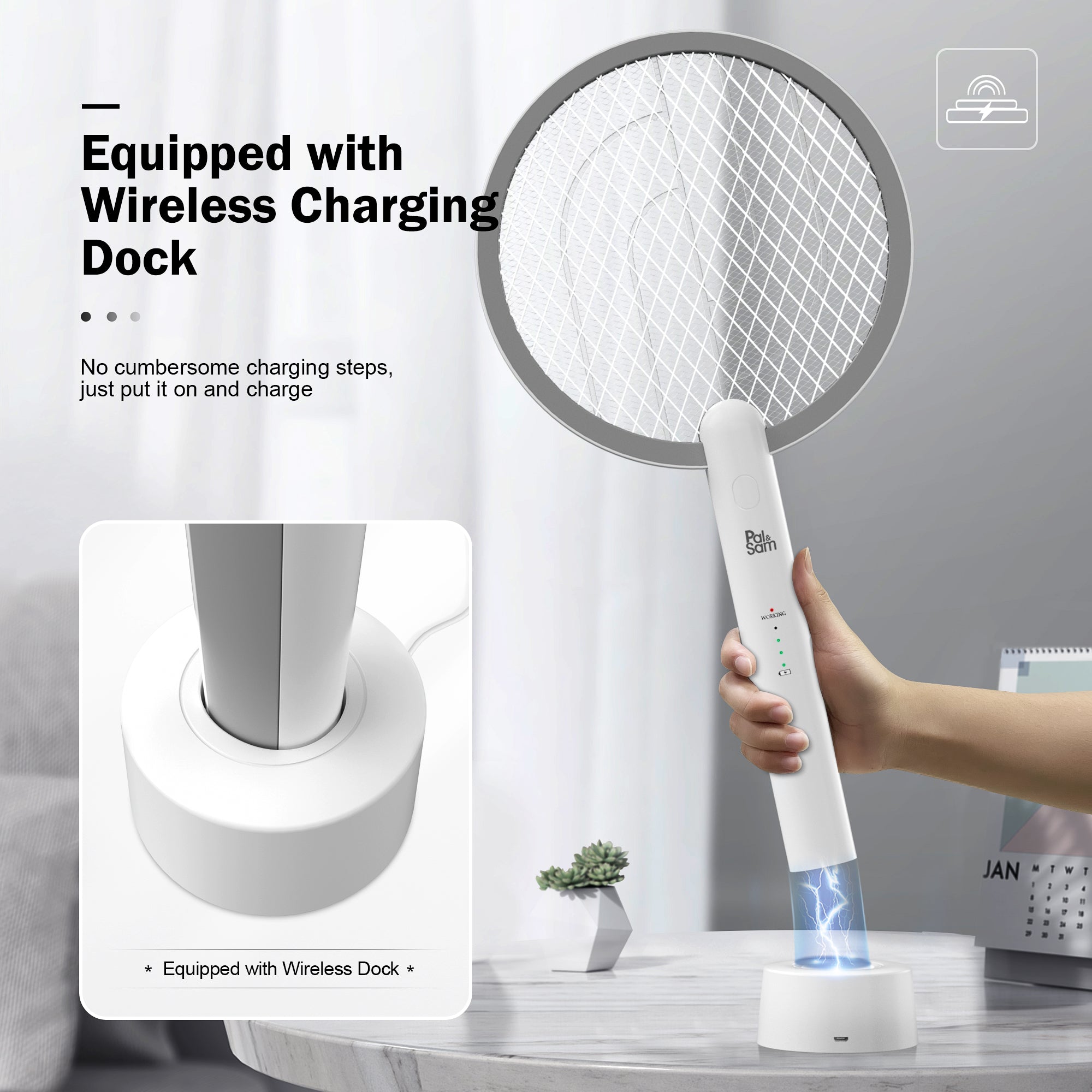 PAL&SAM Electric Fly Swatter Racket