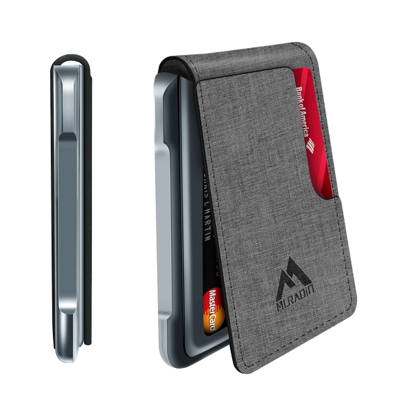 V03 – Aluminum Metal Wallet – Grey | Muradin Gear