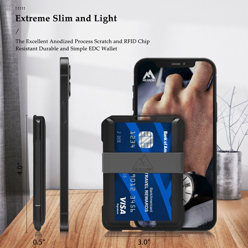 V02 – ID Badge Holder Wallet – Black