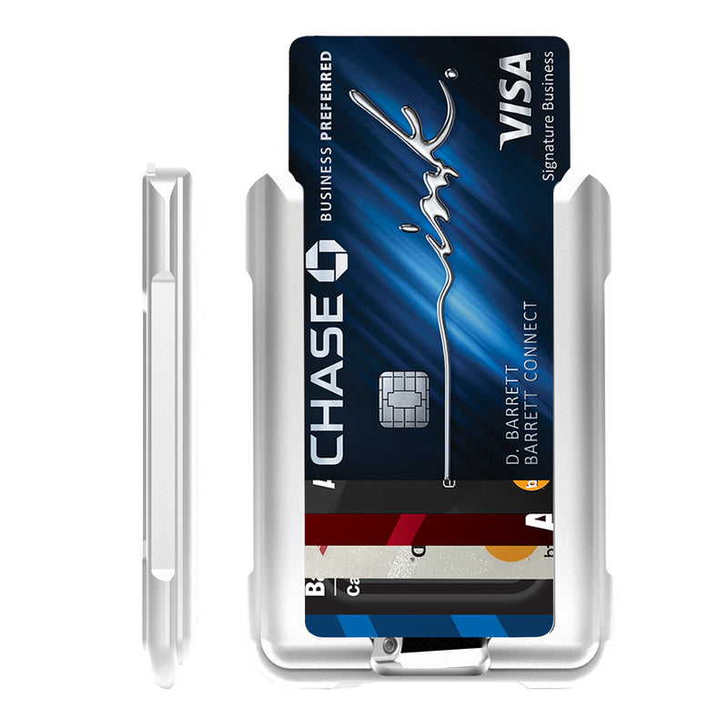 V02 – Credit Card Holder Wallet – Silver