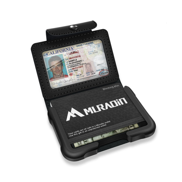 ManChDa Credit Card Holder - Minimalist RFID Blocking Wallet, Pop-up Card  Case custom for Men Dad Father
