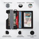 H01 Airtag Wallet - Leather Bifold Wallet with AirTag Holder