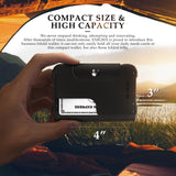 H02 - RFID-Blocking Leather Dapper Wallet - Black