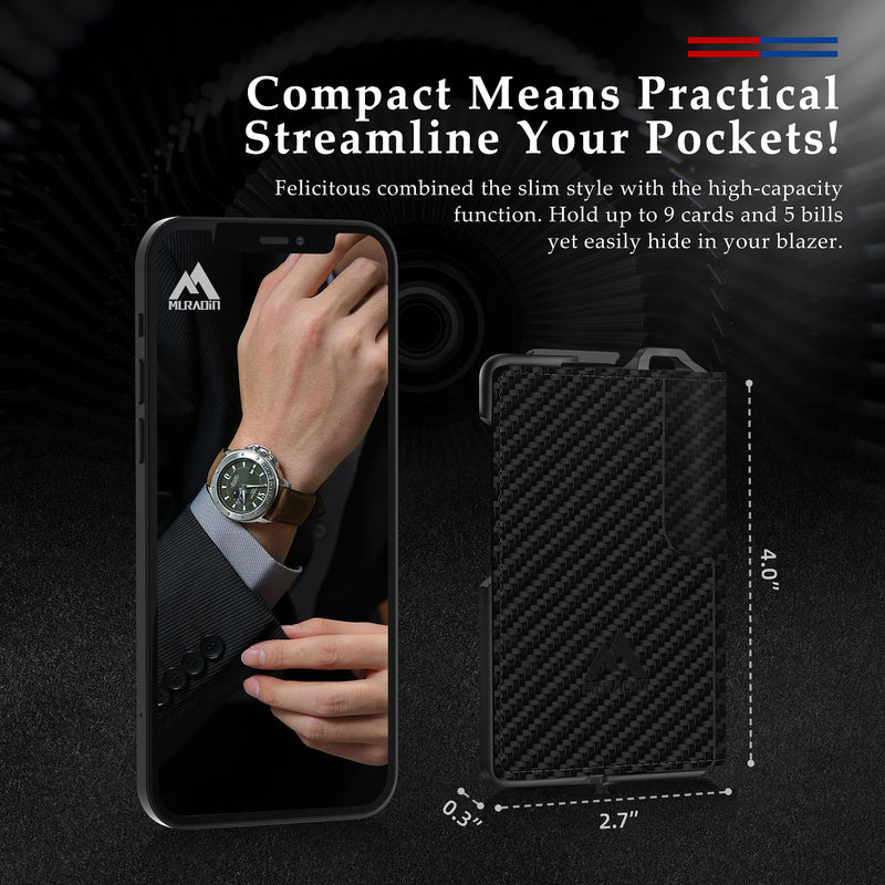 H01 – Dapper Bifold Wallet – Carbon Fiber