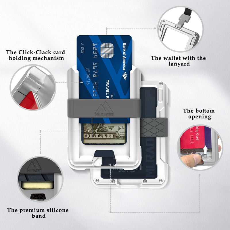 V02 – Credit Card Holder Wallet – Silver