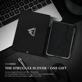 V03 – Genius Leather Wallet – Wax Black